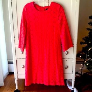 Ronni Nicole pink/orange lace dress